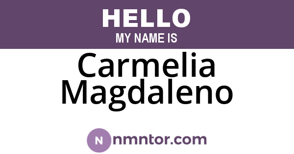 Carmelia Magdaleno