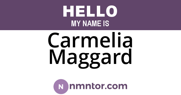 Carmelia Maggard