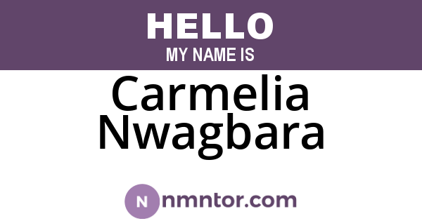 Carmelia Nwagbara