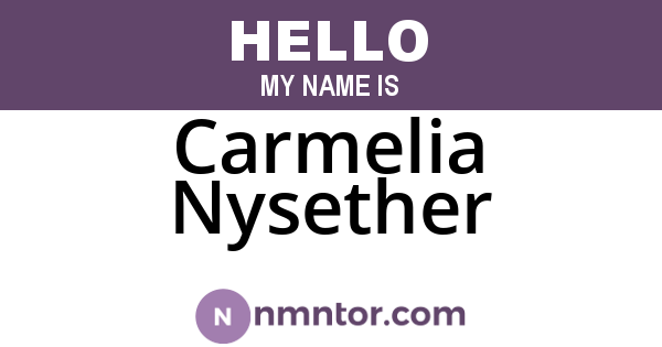 Carmelia Nysether