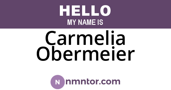 Carmelia Obermeier