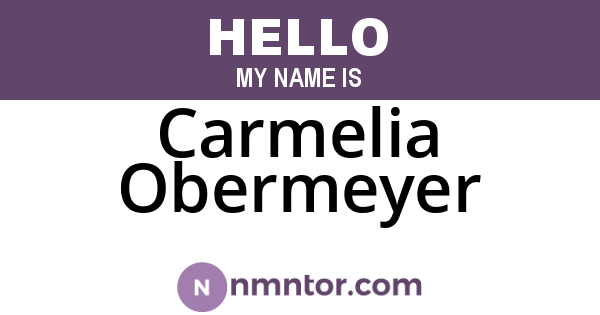 Carmelia Obermeyer