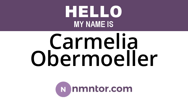 Carmelia Obermoeller