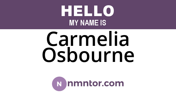 Carmelia Osbourne