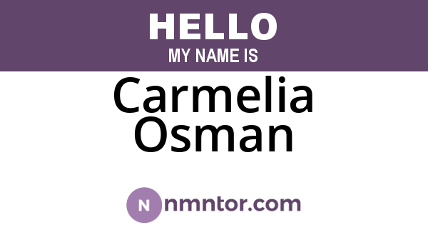 Carmelia Osman