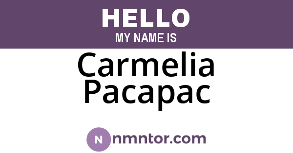 Carmelia Pacapac
