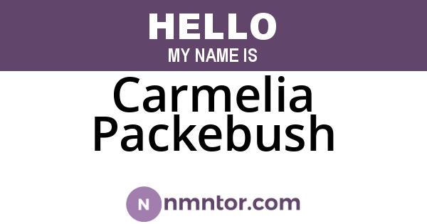 Carmelia Packebush