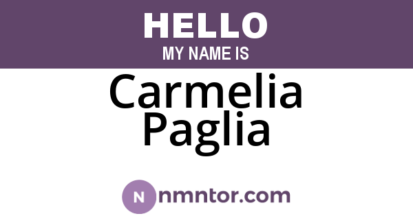 Carmelia Paglia