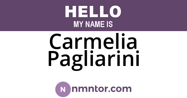 Carmelia Pagliarini