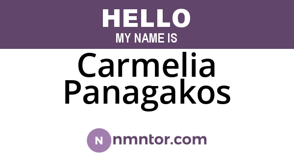 Carmelia Panagakos