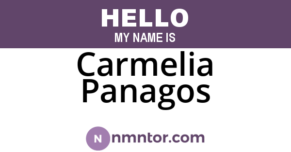 Carmelia Panagos
