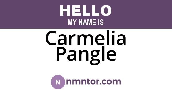 Carmelia Pangle