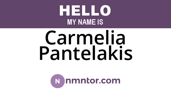 Carmelia Pantelakis