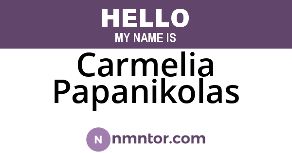 Carmelia Papanikolas