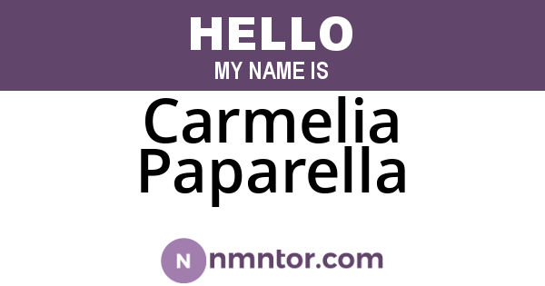 Carmelia Paparella