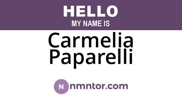 Carmelia Paparelli