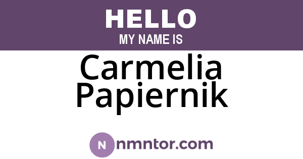 Carmelia Papiernik
