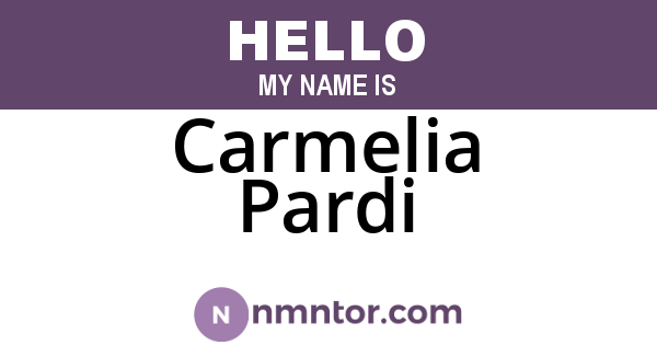 Carmelia Pardi