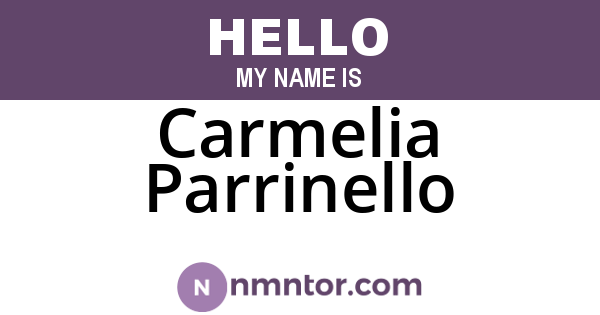 Carmelia Parrinello
