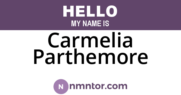 Carmelia Parthemore