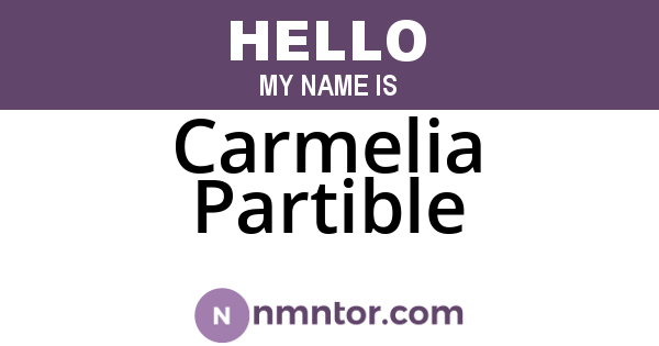 Carmelia Partible
