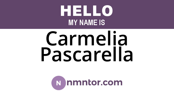 Carmelia Pascarella