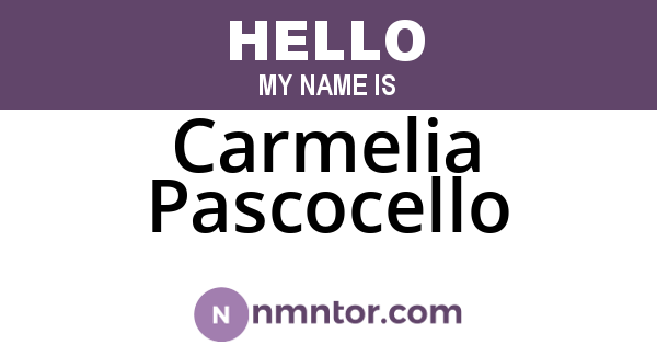 Carmelia Pascocello