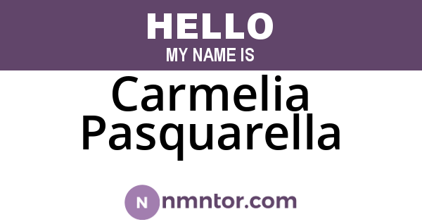 Carmelia Pasquarella