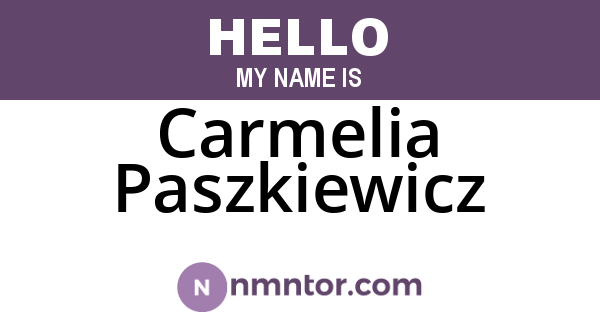 Carmelia Paszkiewicz