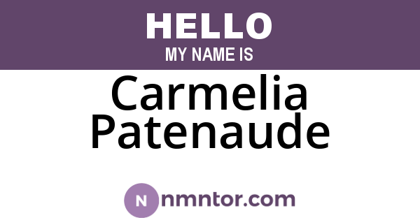 Carmelia Patenaude