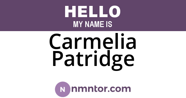 Carmelia Patridge