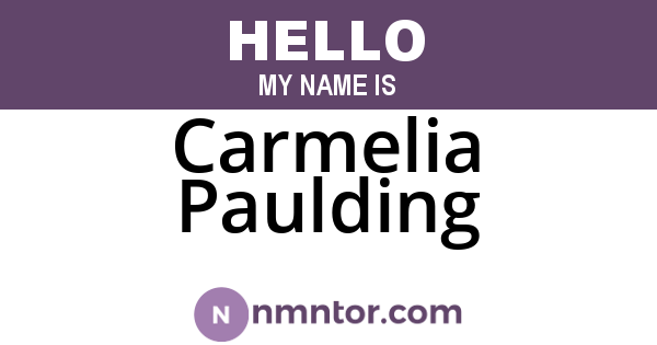 Carmelia Paulding