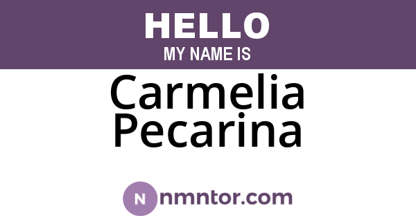 Carmelia Pecarina
