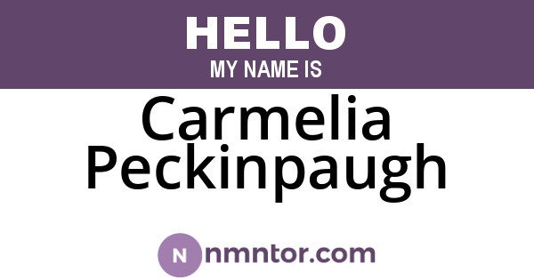 Carmelia Peckinpaugh