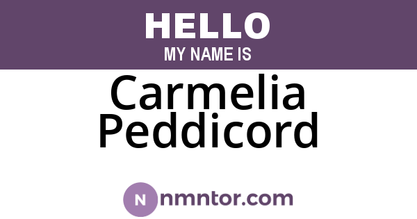 Carmelia Peddicord