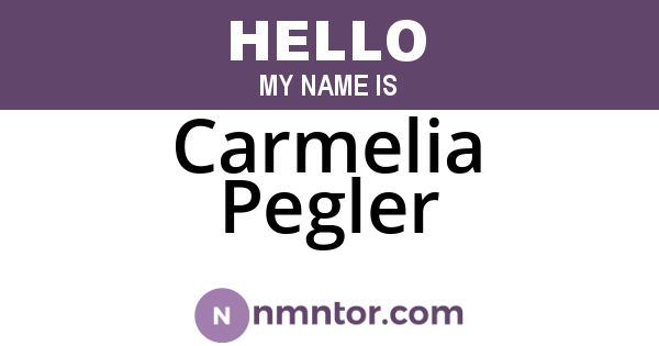 Carmelia Pegler