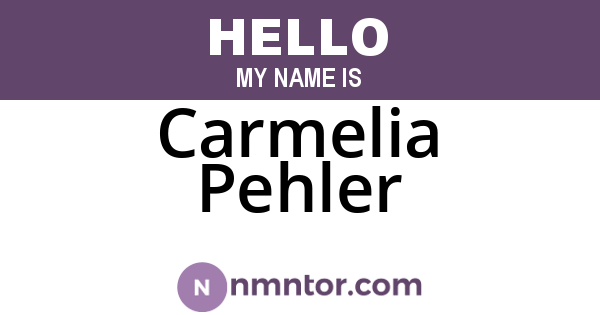 Carmelia Pehler
