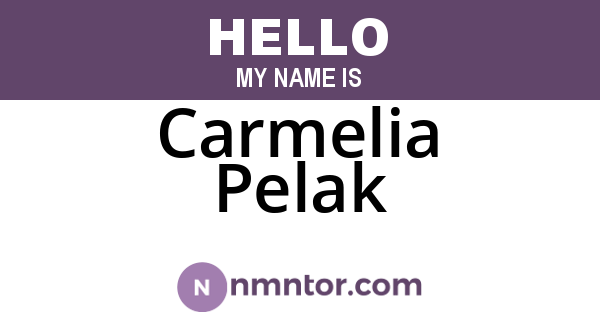 Carmelia Pelak