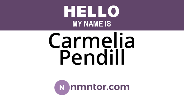 Carmelia Pendill