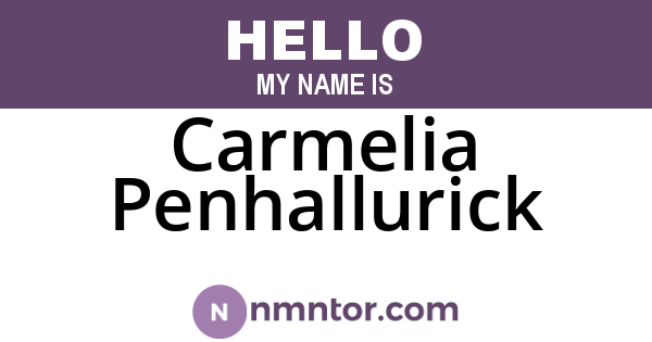 Carmelia Penhallurick