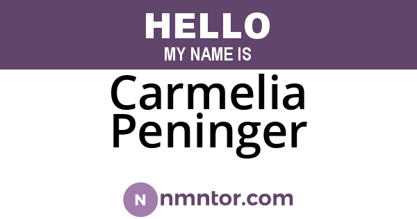 Carmelia Peninger