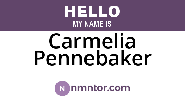 Carmelia Pennebaker