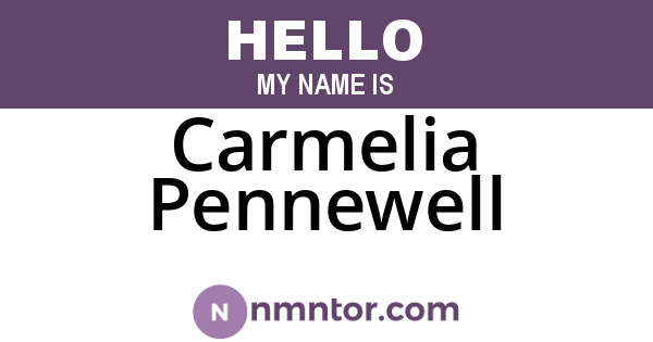 Carmelia Pennewell