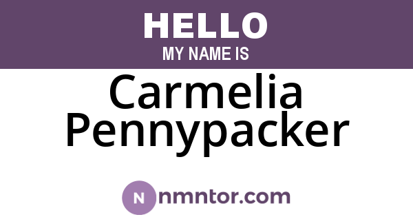 Carmelia Pennypacker