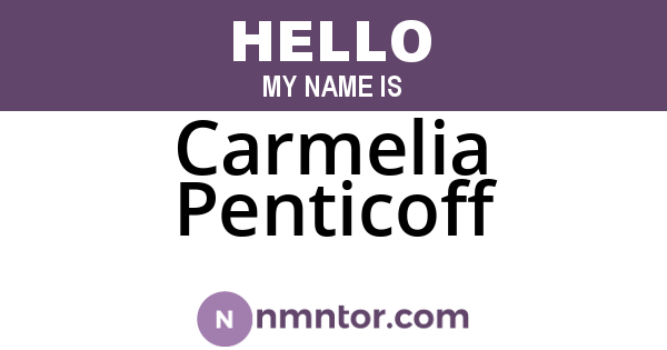 Carmelia Penticoff