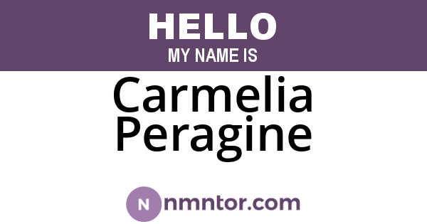 Carmelia Peragine