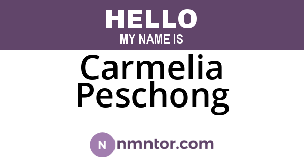 Carmelia Peschong