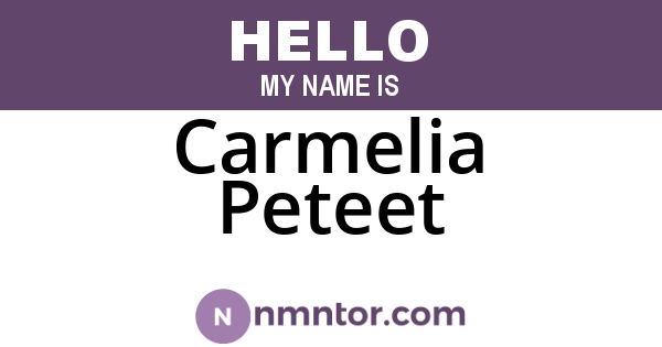 Carmelia Peteet