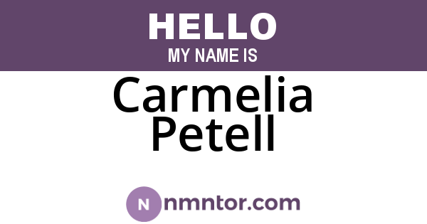 Carmelia Petell