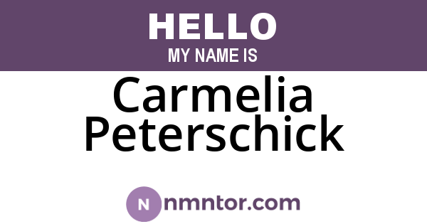 Carmelia Peterschick